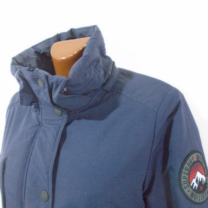 Damenparka Superdry. Dunkelblau. M. Gebraucht. Gut