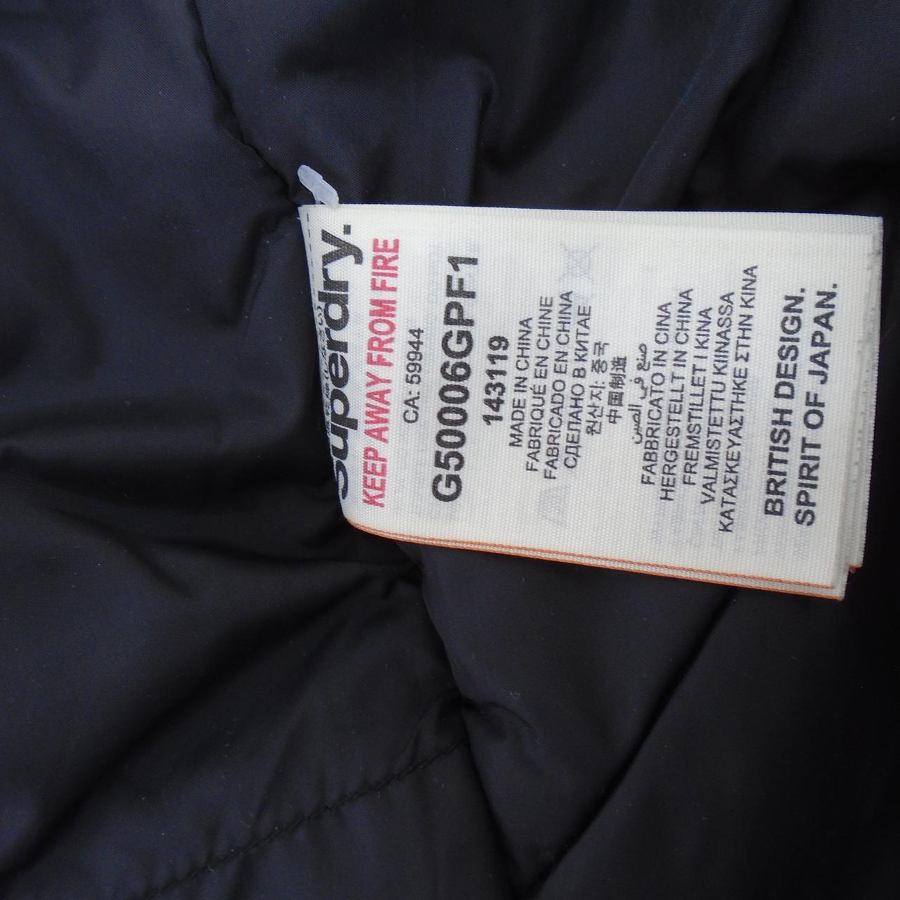 Parka para mujer Superdry. Azul oscuro. M.Usado. Bien