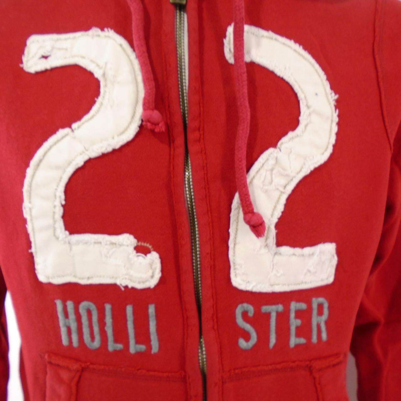 Red best sale hollister sweatshirt