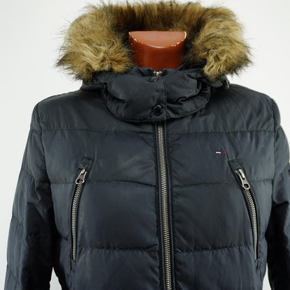 Women's Puffer Jacket Tommy Hilfiger. Black. L. Used. Good