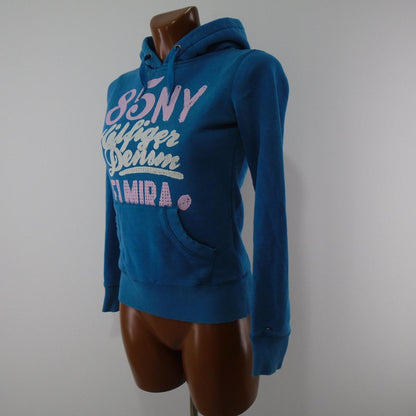 Women's Hoodie Tommy Hilfiger. Blue. XS. Used. Good