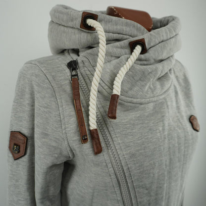 Women's Hoodie Naketano. Grey. L. Used. Good