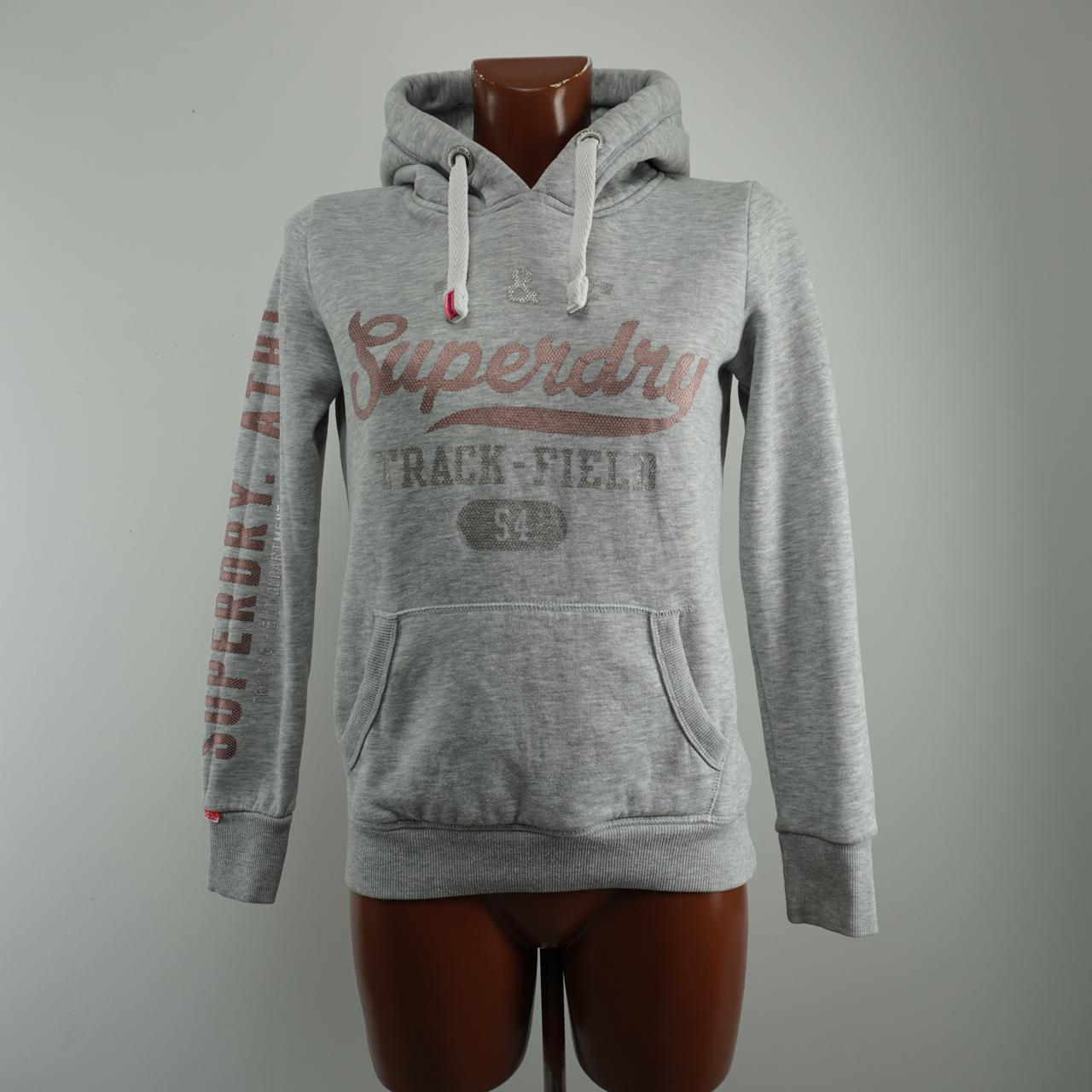 Sudadera con capucha para mujer Superdry. Gris. M.Usado. Bien