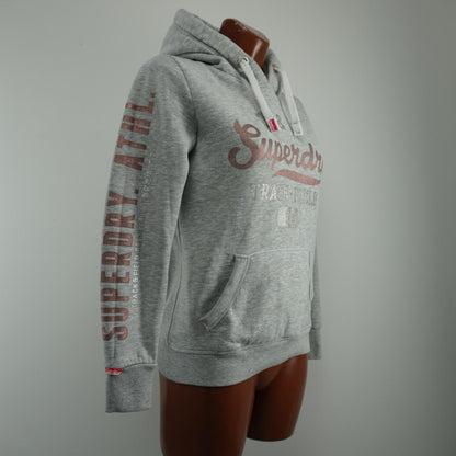 Sudadera con capucha para mujer Superdry. Gris. M.Usado. Bien