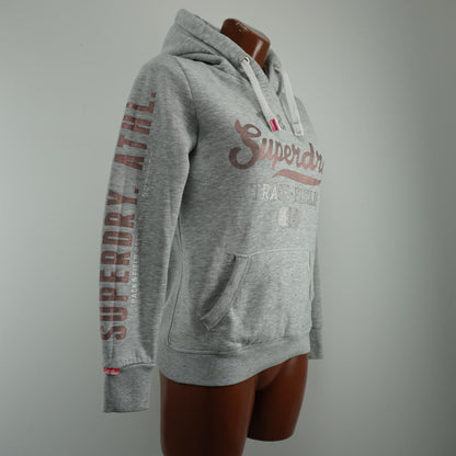 Sudadera con capucha para mujer Superdry. Gris. M.Usado. Bien