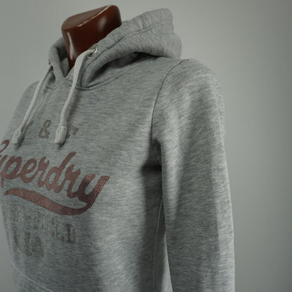 Sudadera con capucha para mujer Superdry. Gris. M.Usado. Bien