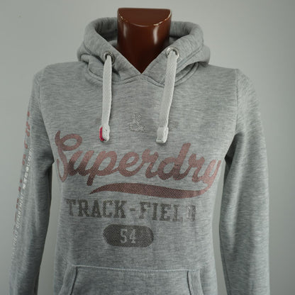 Sudadera con capucha para mujer Superdry. Gris. M.Usado. Bien