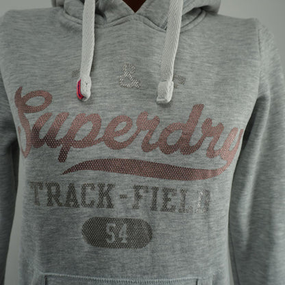 Sudadera con capucha para mujer Superdry. Gris. M.Usado. Bien