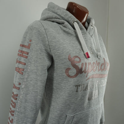 Sudadera con capucha para mujer Superdry. Gris. M.Usado. Bien