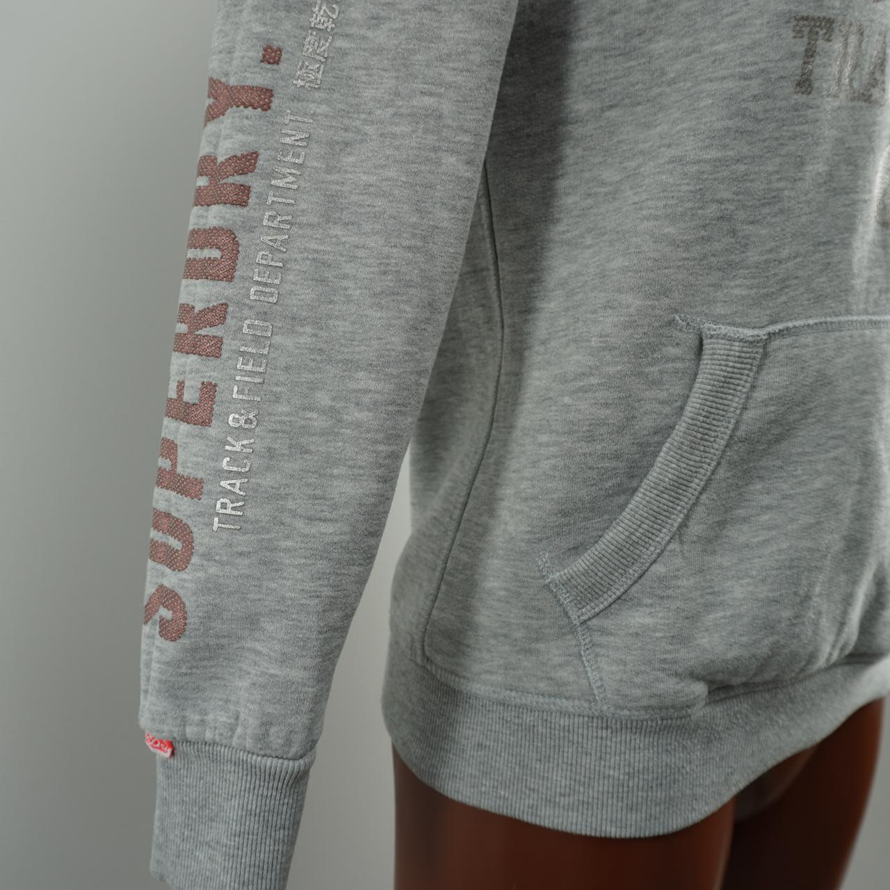 Sudadera con capucha para mujer Superdry. Gris. M.Usado. Bien