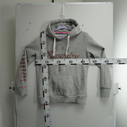 Sudadera con capucha para mujer Superdry. Gris. M.Usado. Bien