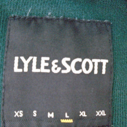 Sudadera con capucha para hombre Lyle&amp;Scott. Verde. L. Usado. Bien