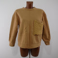 Pull femme Amo. Marron. Taille M. Occasion. Bon état.