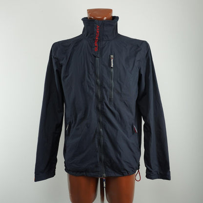 Chaqueta de hombre Superdry. Azul oscuro. M. Usado. Bien