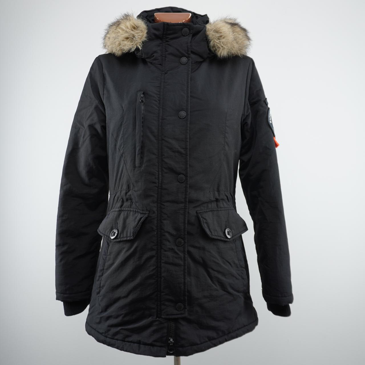 Women's Parka Superdry. Black. M. Used. Good