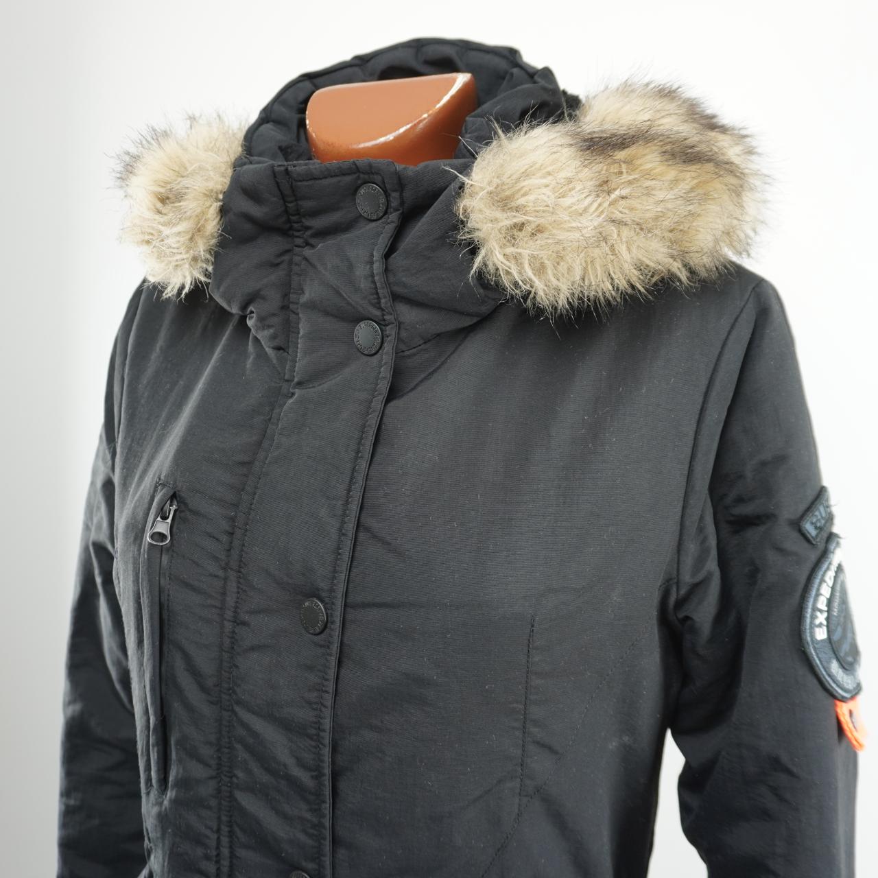 Women's Parka Superdry. Black. M. Used. Good