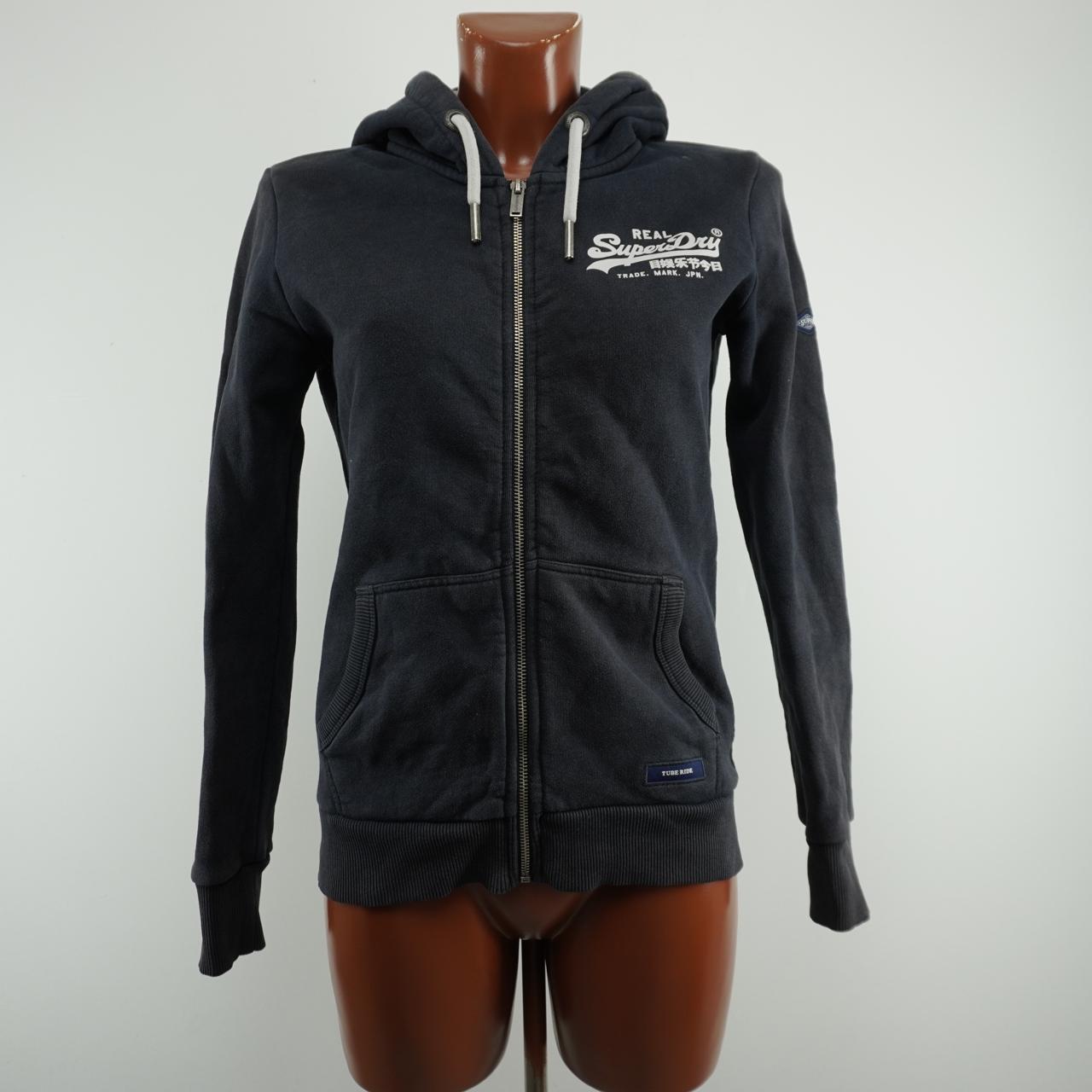 Sudadera con capucha para mujer Superdry. Negro. M.Usado. Bien