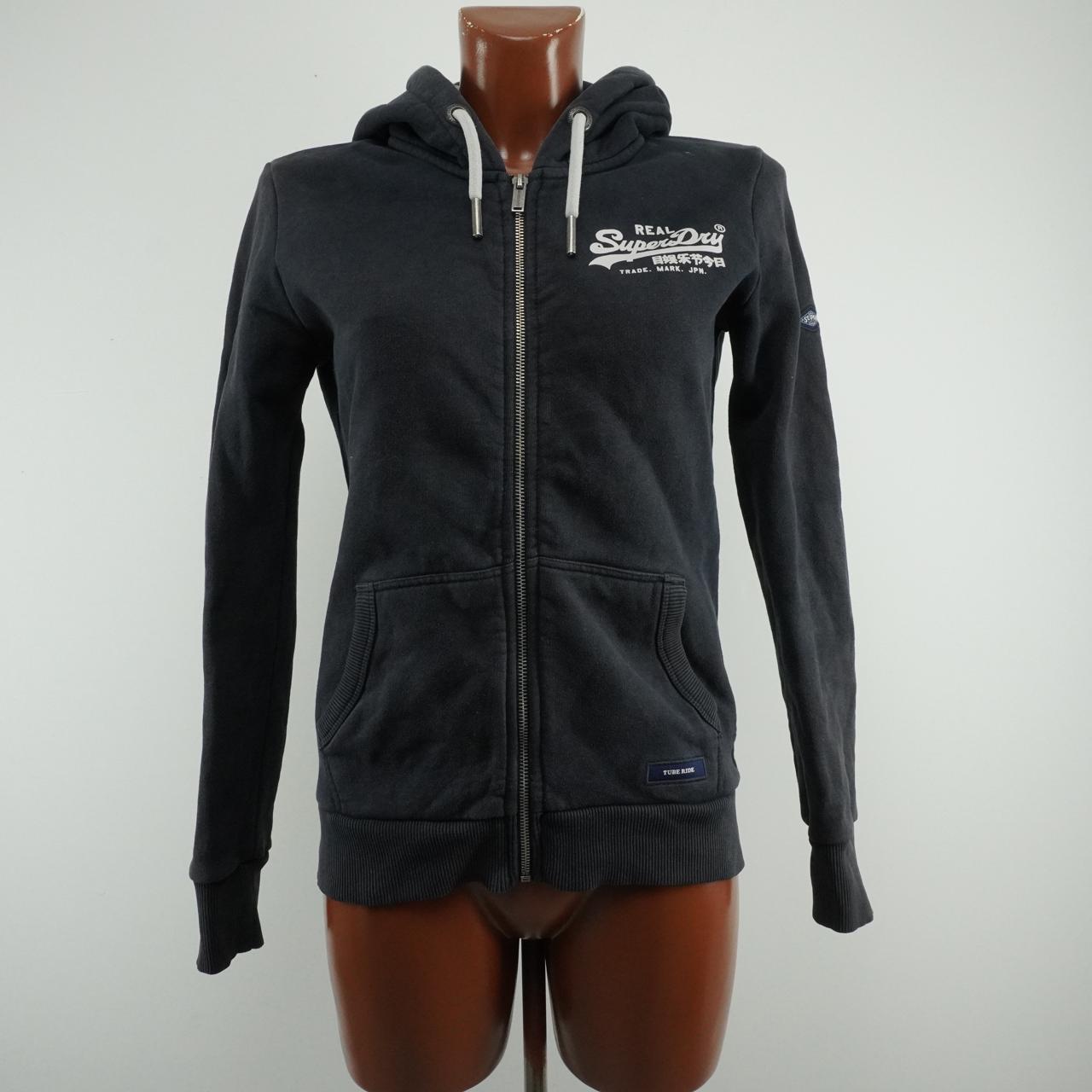 Sudadera con capucha para mujer Superdry. Negro. M.Usado. Bien