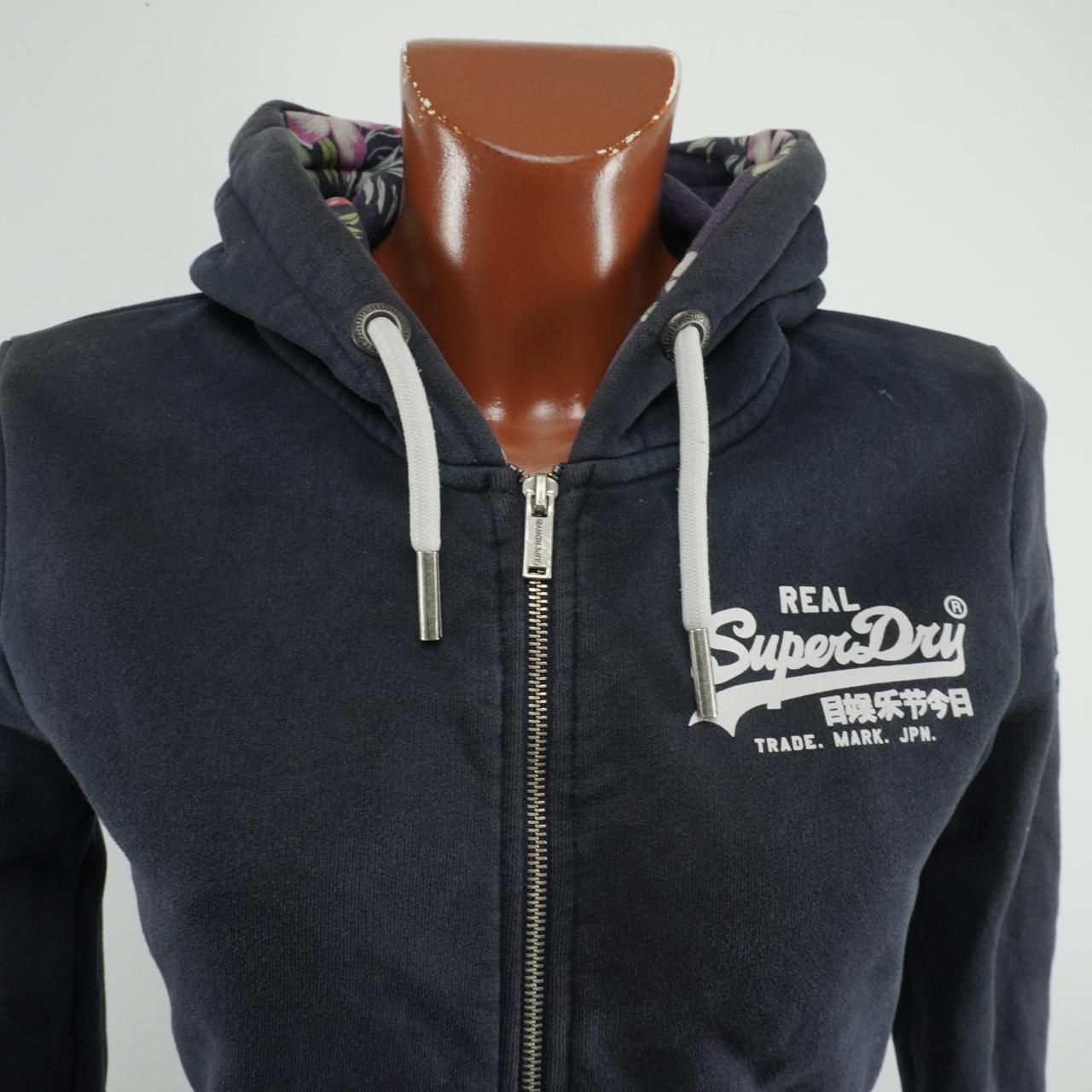 Sudadera con capucha para mujer Superdry. Negro. M.Usado. Bien