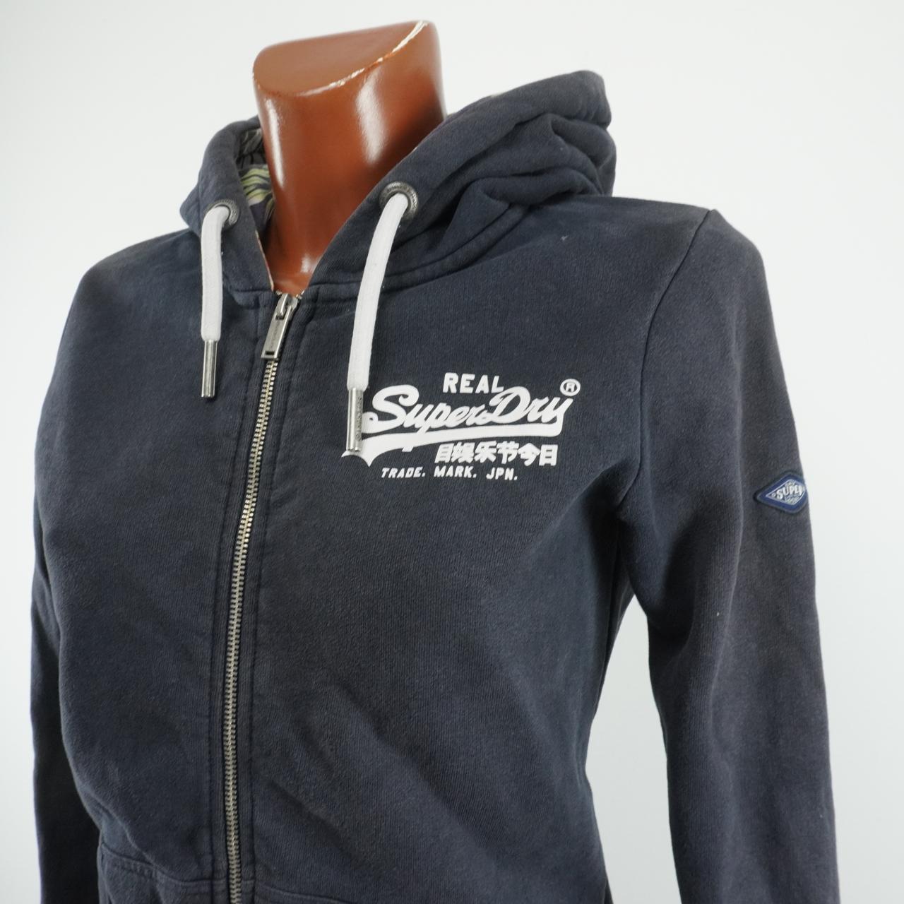 Sudadera con capucha para mujer Superdry. Negro. M.Usado. Bien