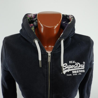 Sudadera con capucha para mujer Superdry. Negro. M.Usado. Bien