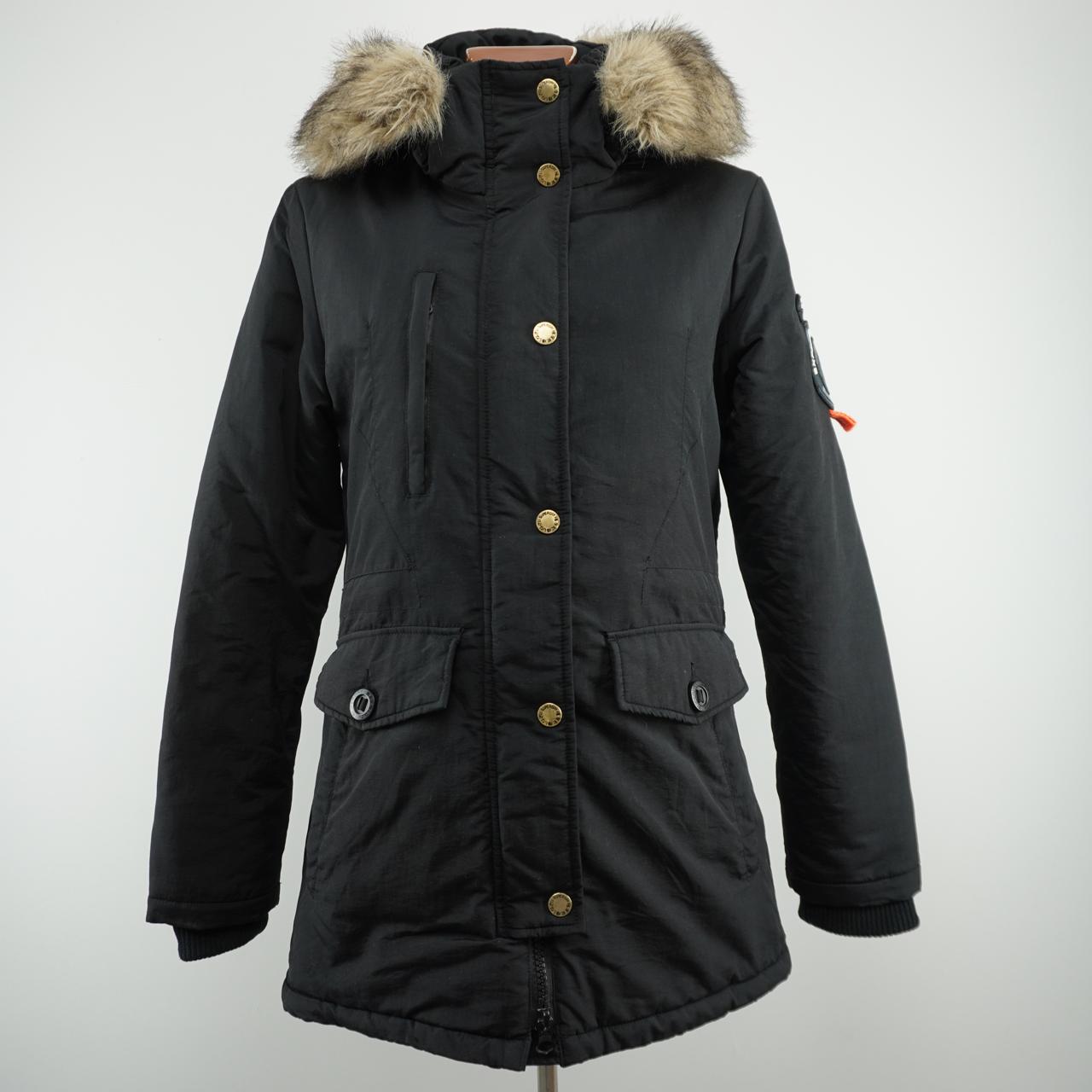 Women's Parka Superdry. Black. M. Used. Good