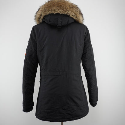 Women's Parka Superdry. Black. M. Used. Good