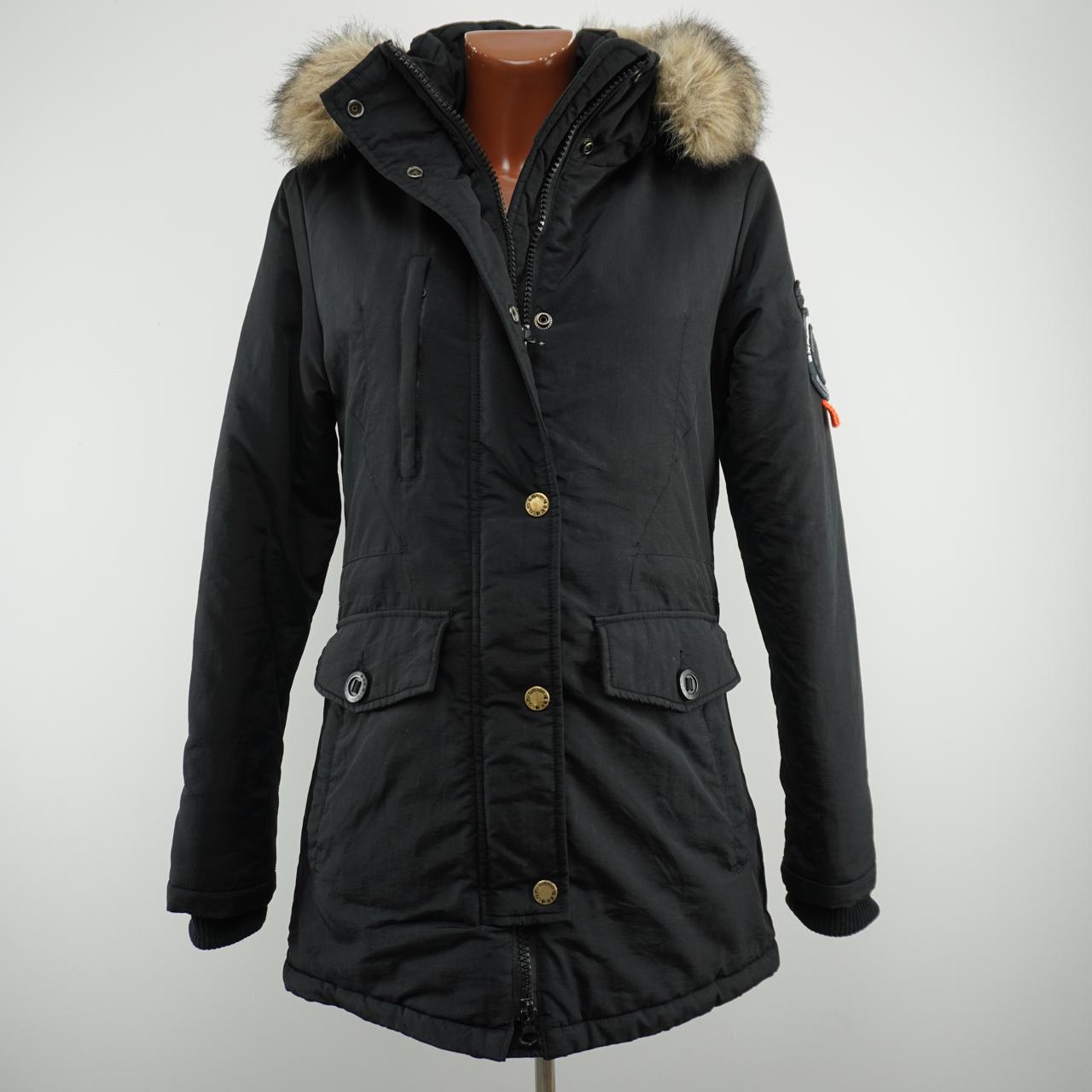 Women's Parka Superdry. Black. M. Used. Good