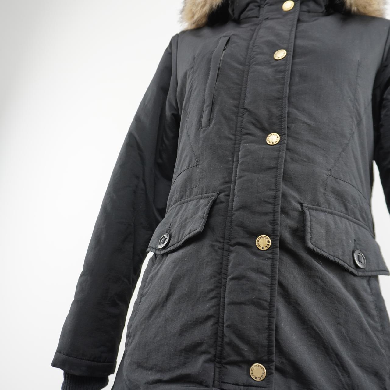 Women's Parka Superdry. Black. M. Used. Good