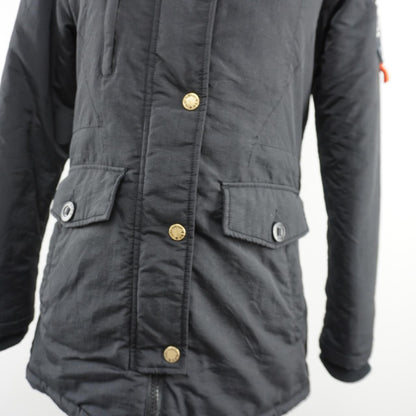 Parka para mujer Superdry. Negro. M.Usado. Bien