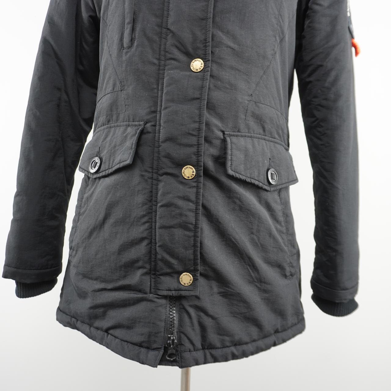 Women's Parka Superdry. Black. M. Used. Good