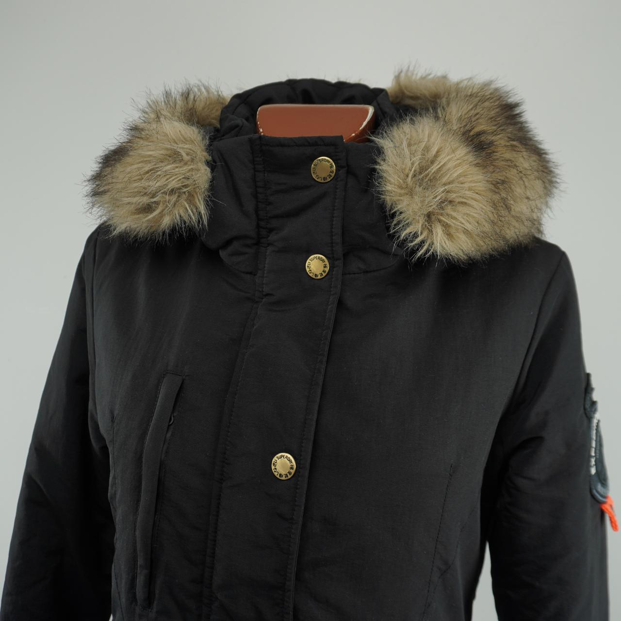 Women's Parka Superdry. Black. M. Used. Good