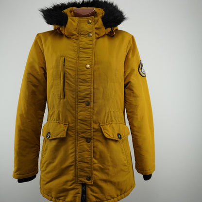 Parka de mujer Superdry. Naranja. Talla L. Usada. Satisfactoria