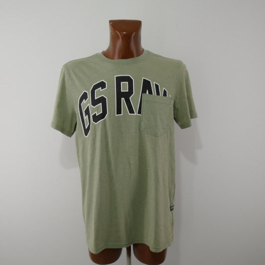 Camiseta Hombre G-Star. Verde. L. Usado. Muy bien