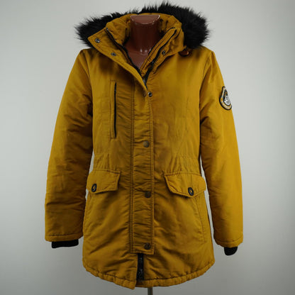 Parka de mujer Superdry. Naranja. Talla L. Usada. Satisfactoria