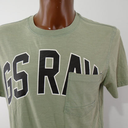 Camiseta Hombre G-Star. Verde. L. Usado. Muy bien