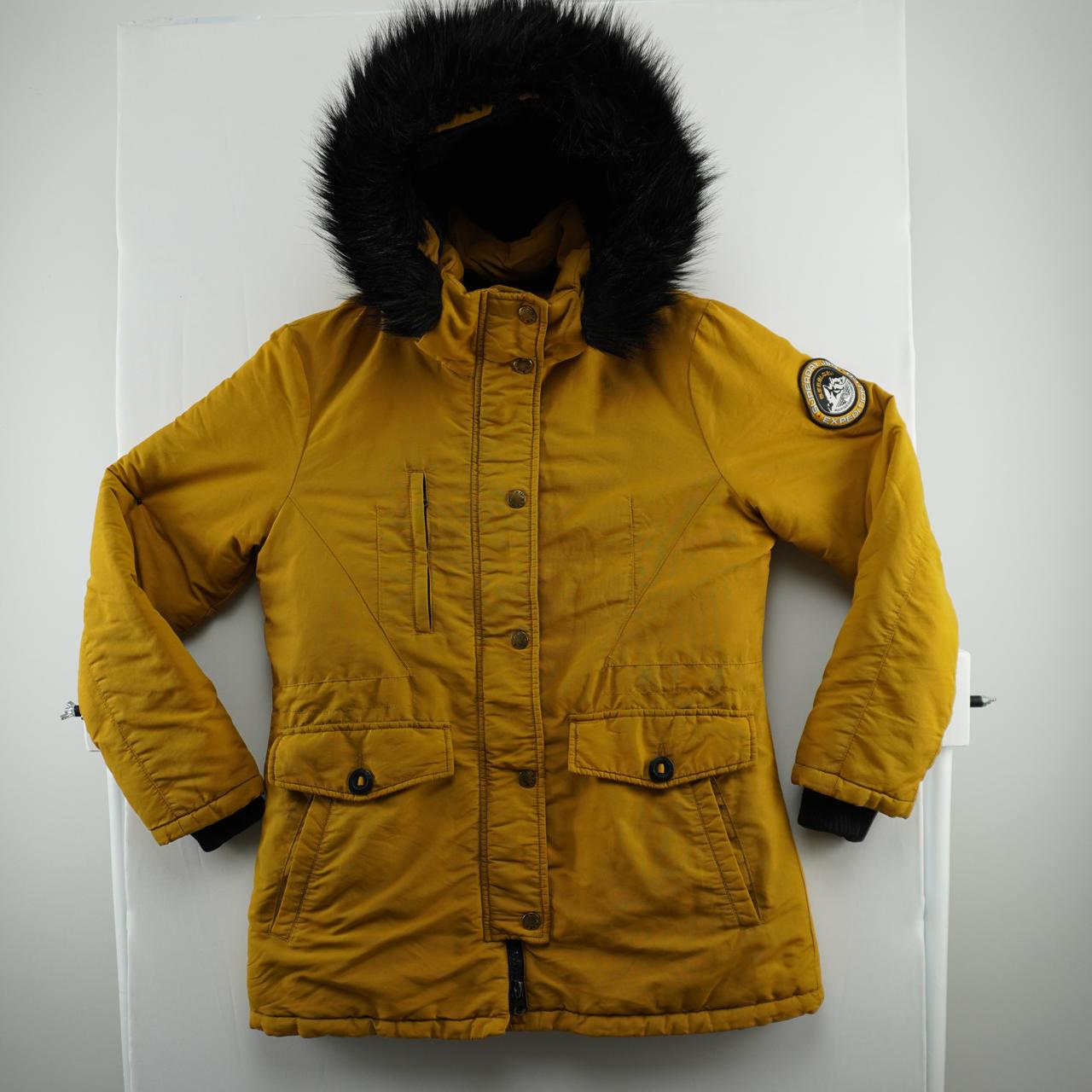 Parka de mujer Superdry. Naranja. Talla L. Usada. Satisfactoria