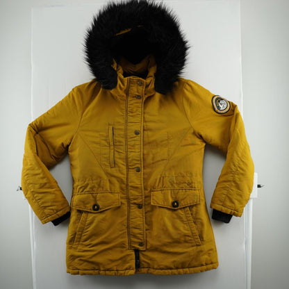 Parka de mujer Superdry. Naranja. Talla L. Usada. Satisfactoria