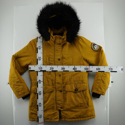 Parka de mujer Superdry. Naranja. Talla L. Usada. Satisfactoria