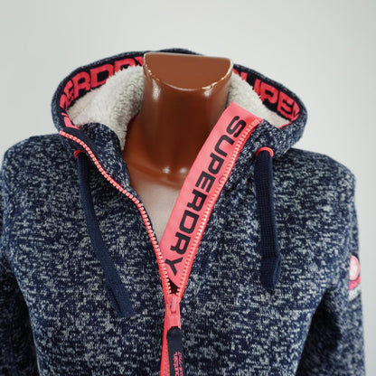 Sudadera con capucha para mujer Superdry. Azul oscuro. M. Usado. Bien