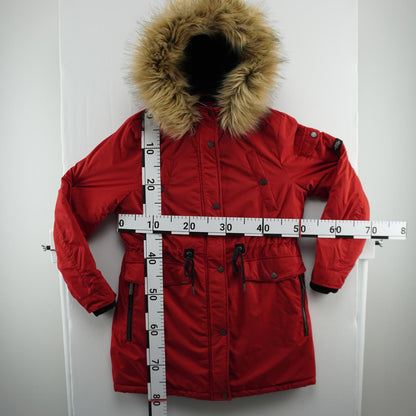 Women's Parka Superdry. Red. L. Used. Good