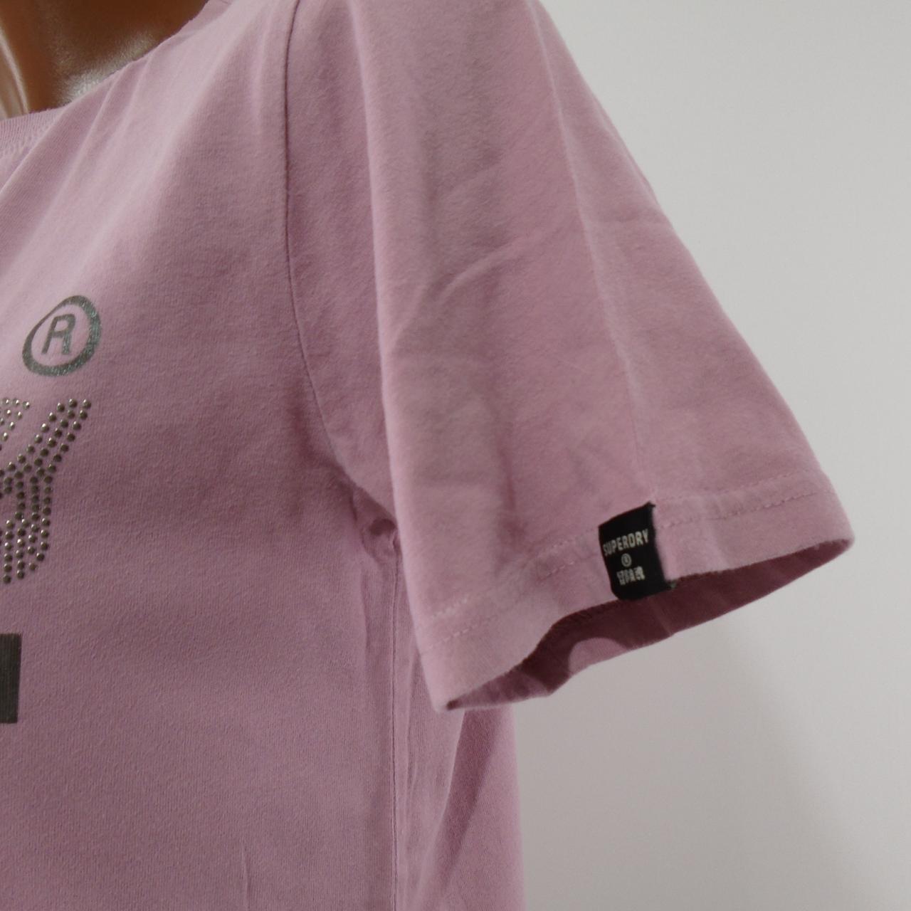 Women's T-Shirt Superdry. Pink. S. Used. Good