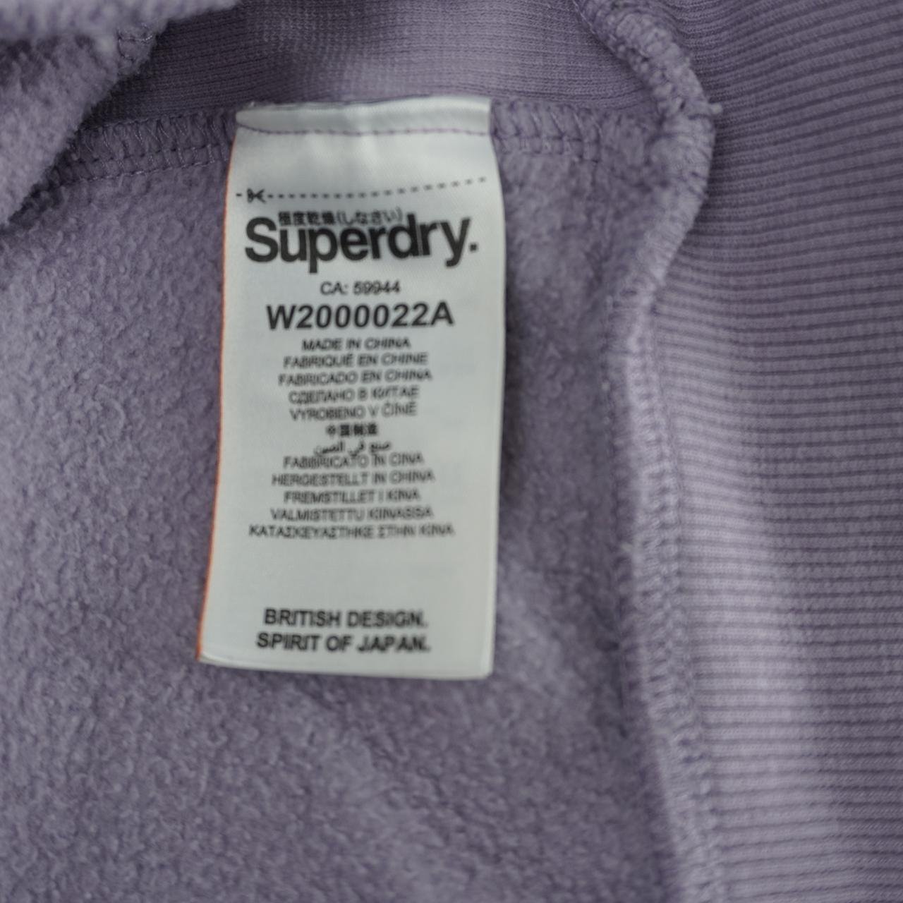 Women's Sweatshirt Superdry. Violet. XXXL. Used. Good