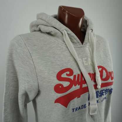 Women's Hoodie Superdry. Grey. M. Used. Good