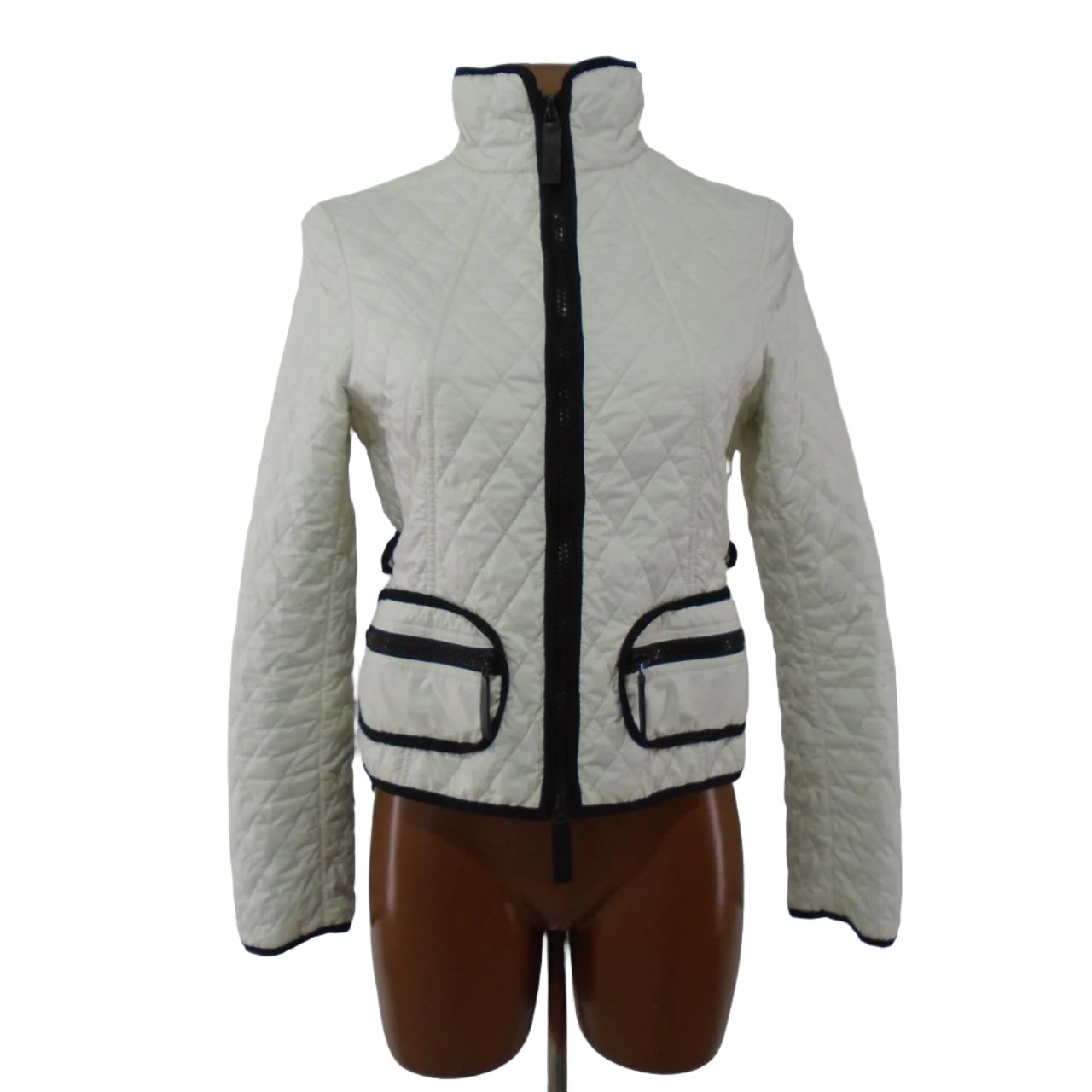 Chaqueta de mujer burberry. Blanco. M. Usado. Bien