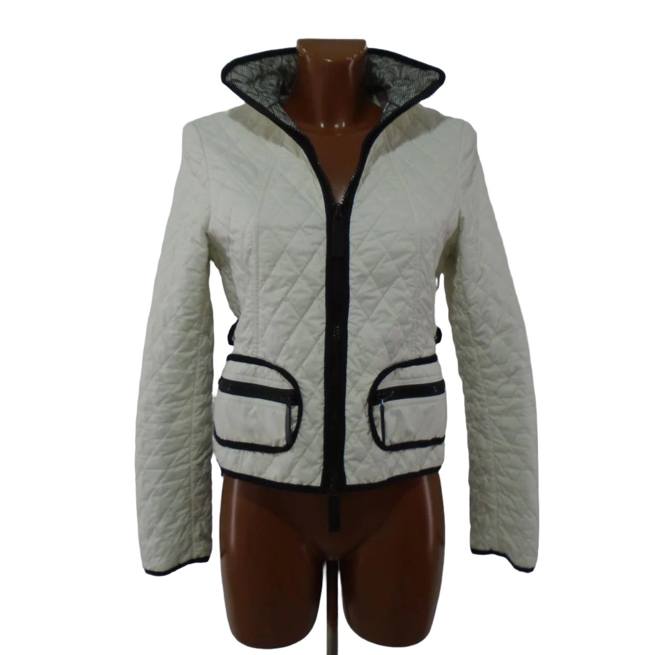 Chaqueta de mujer burberry. Blanco. M. Usado. Bien