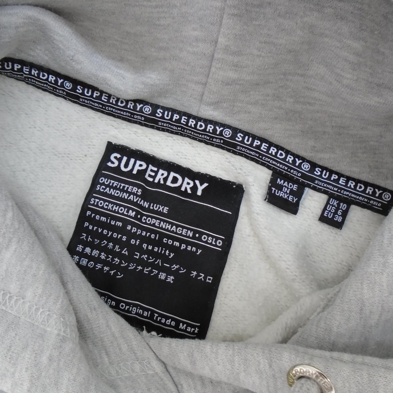 Women's Hoodie Dress Superdry. Grey. M. Used. Good