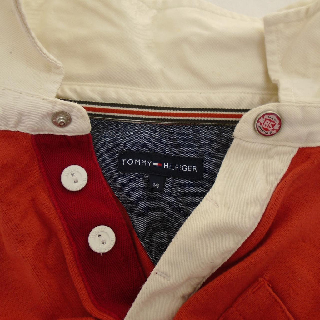 Men's Polo Tommy Hilfiger. Coral. S. Used. Good