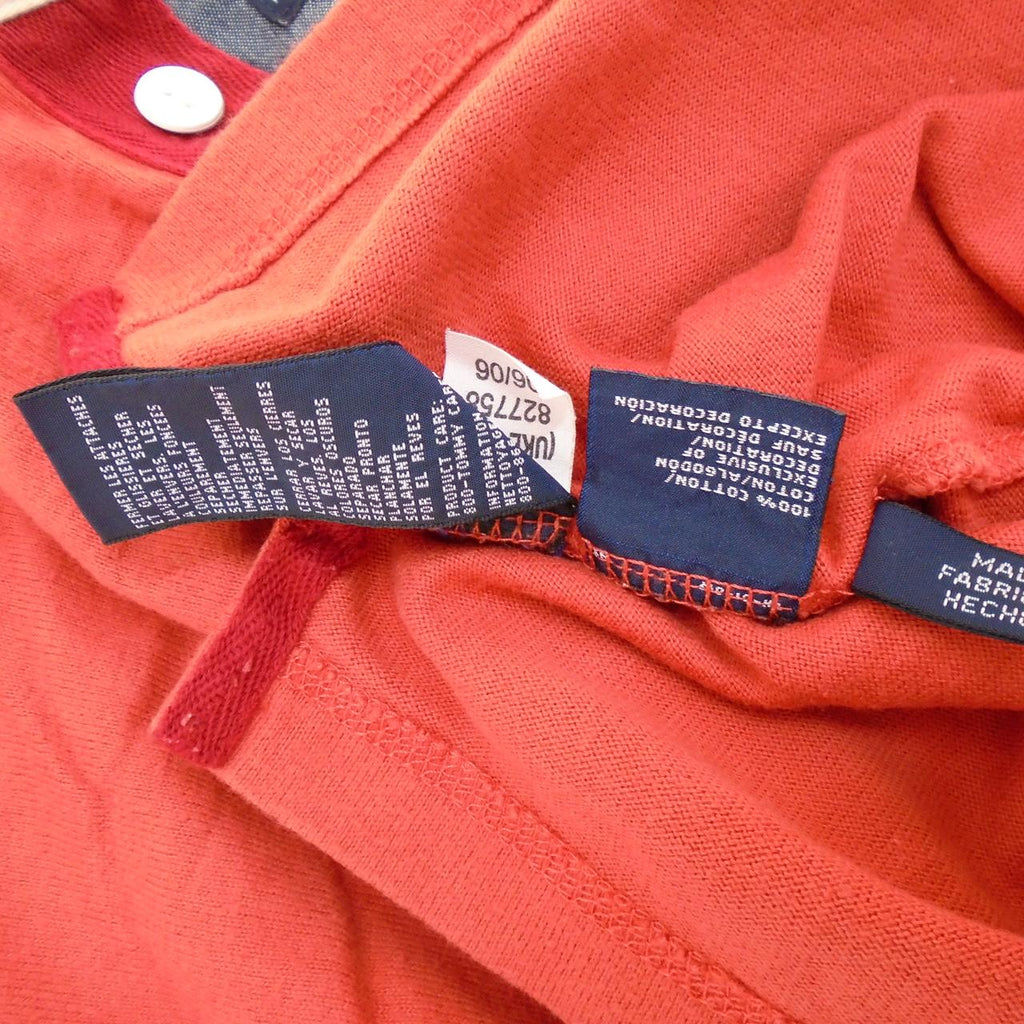 Men's Polo Tommy Hilfiger. Coral. S. Used. Good