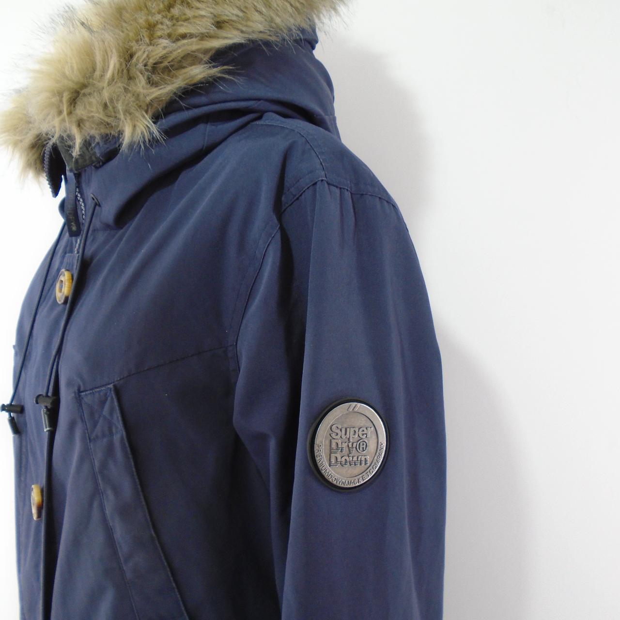 Parka de mujer Superdry. Azul oscuro. XL. Usado. Bien